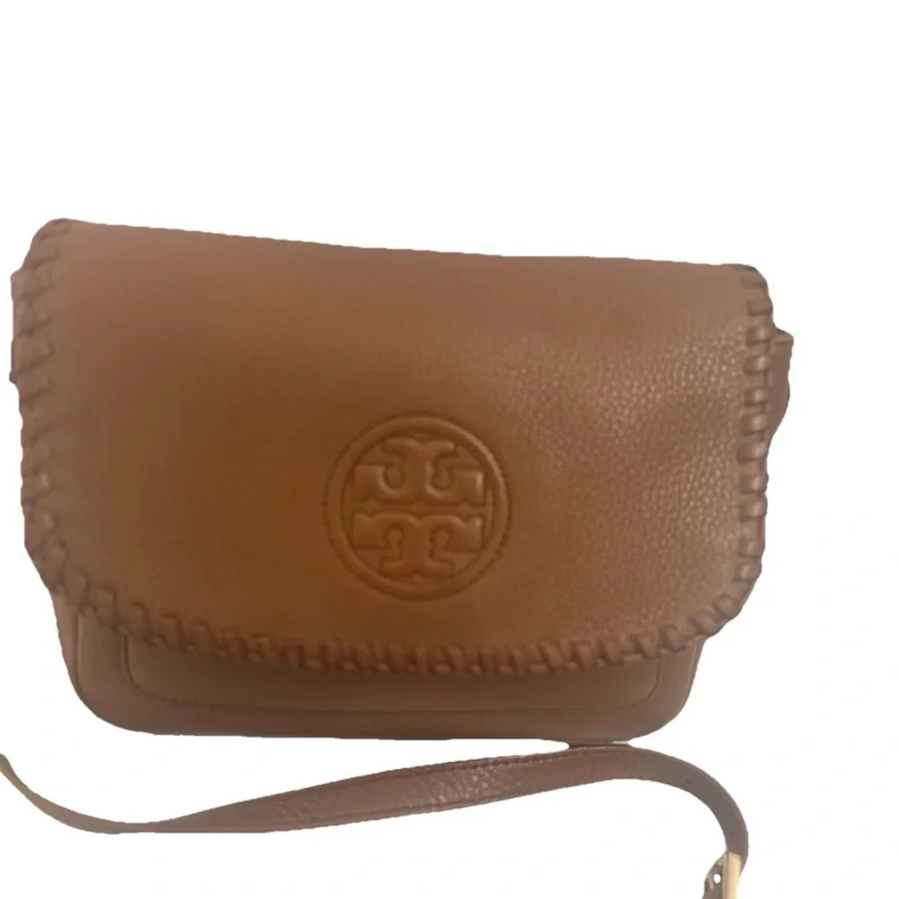 Tory Burch Crossbody handbag Camel Leather Shoulderbag tote